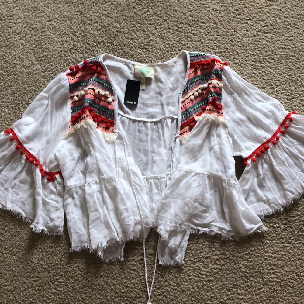 NWT Cardigan/shoulder throw